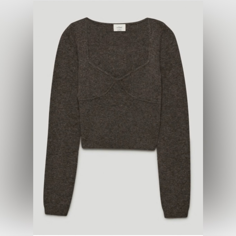 COPY - Aritzia Wilfred Greer Sweater in Heather Rich Mocha Burn